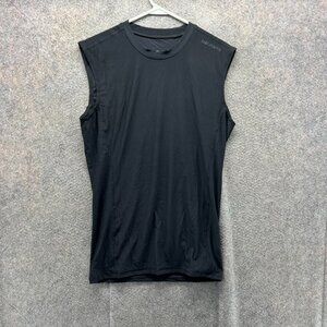 DEVOPS Tank Top Mens XL Black Athletic Compression Sleeveless Shirt Polyester